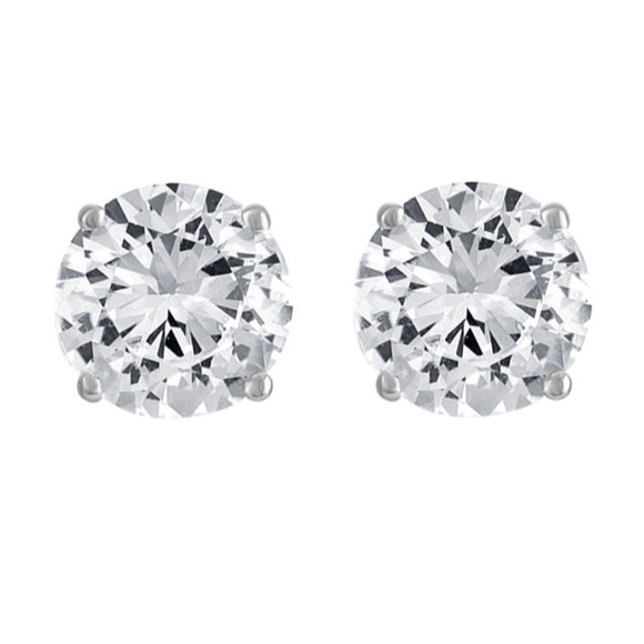 Jewelry - HELD for Shondrae! 2.5 Ct Sapphire SS Earrings NWT